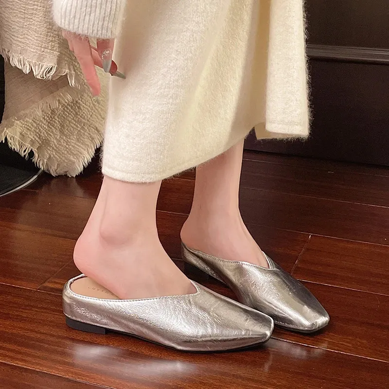 Versatile Women's Sandals Open Toe Backless Summer Footwear_voghion.com