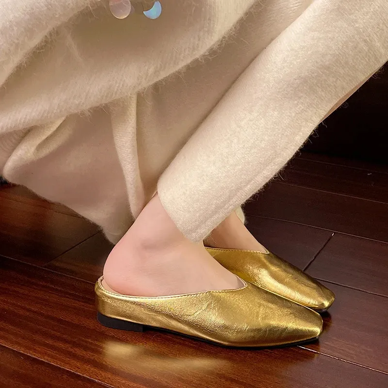 Versatile Women's Sandals Open Toe Backless Summer Footwear_voghion.com