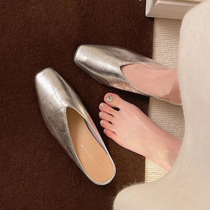 Versatile Women's Sandals Open Toe Backless Summer Footwear_voghion.com