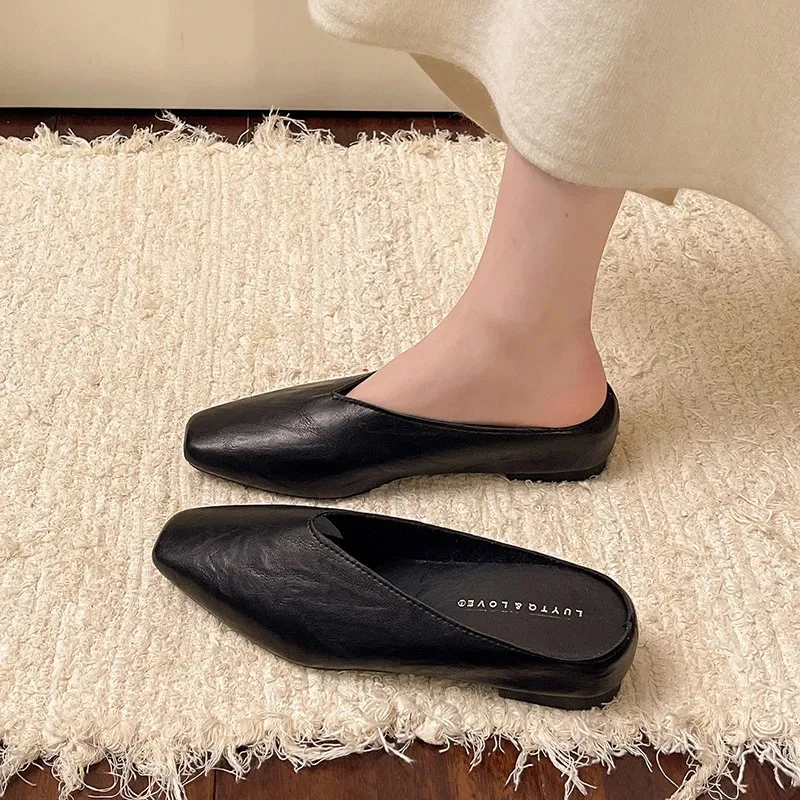 Versatile Women's Sandals Open Toe Backless Summer Footwear_voghion.com