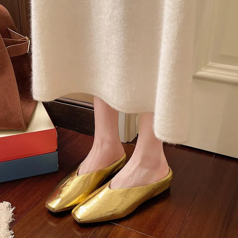 Versatile Women's Sandals Open Toe Backless Summer Footwear_voghion.com