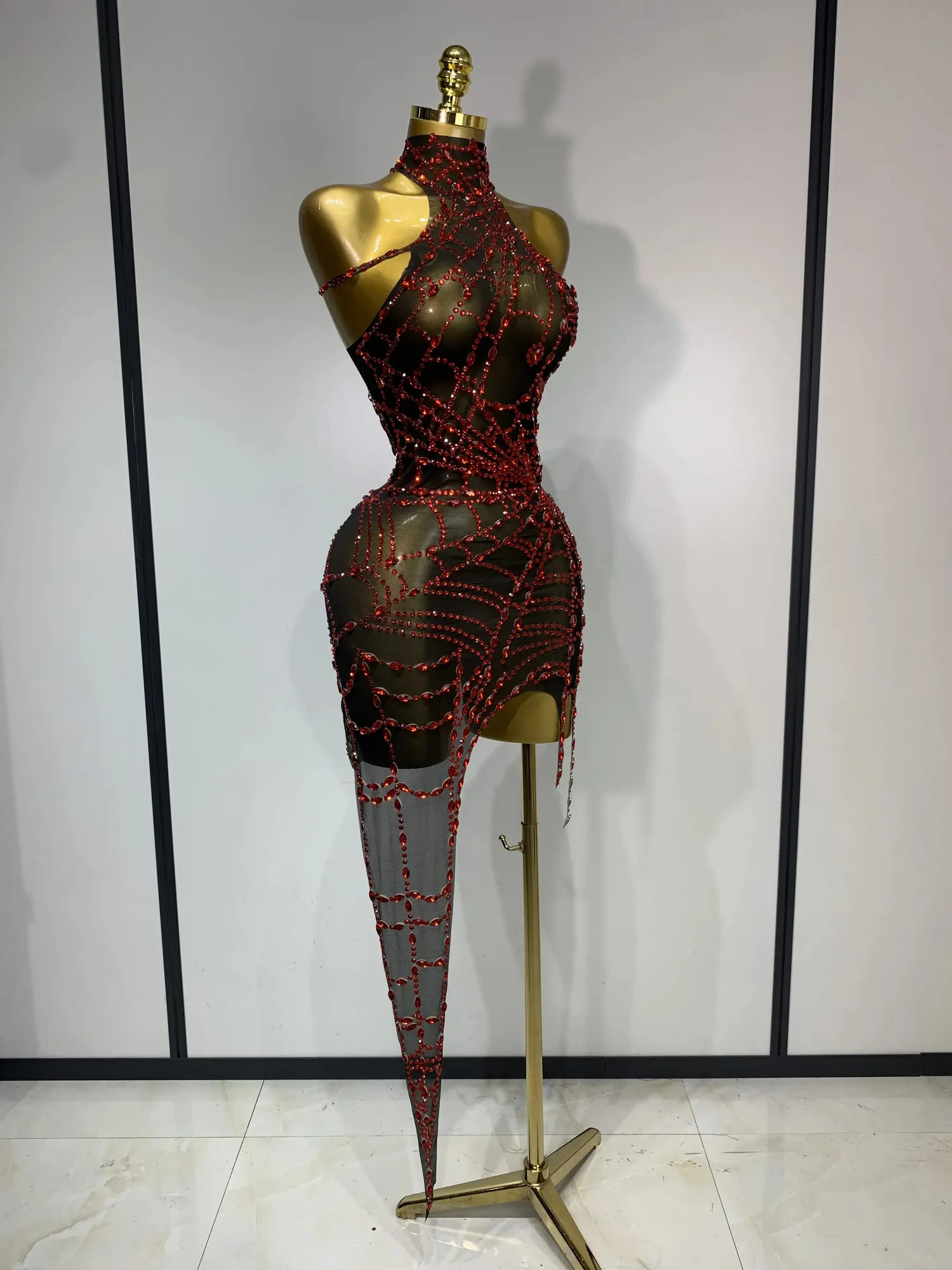 see through club dress Womens Black Mesh Crystal Diamond Bodycon... From Tonglian04, Rs.3,560.79 different style bridesmaid dresses