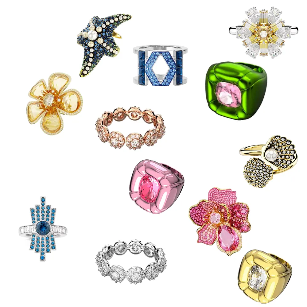Gouden open ring met schelp en parel stijlvolle damesring_voghion.com