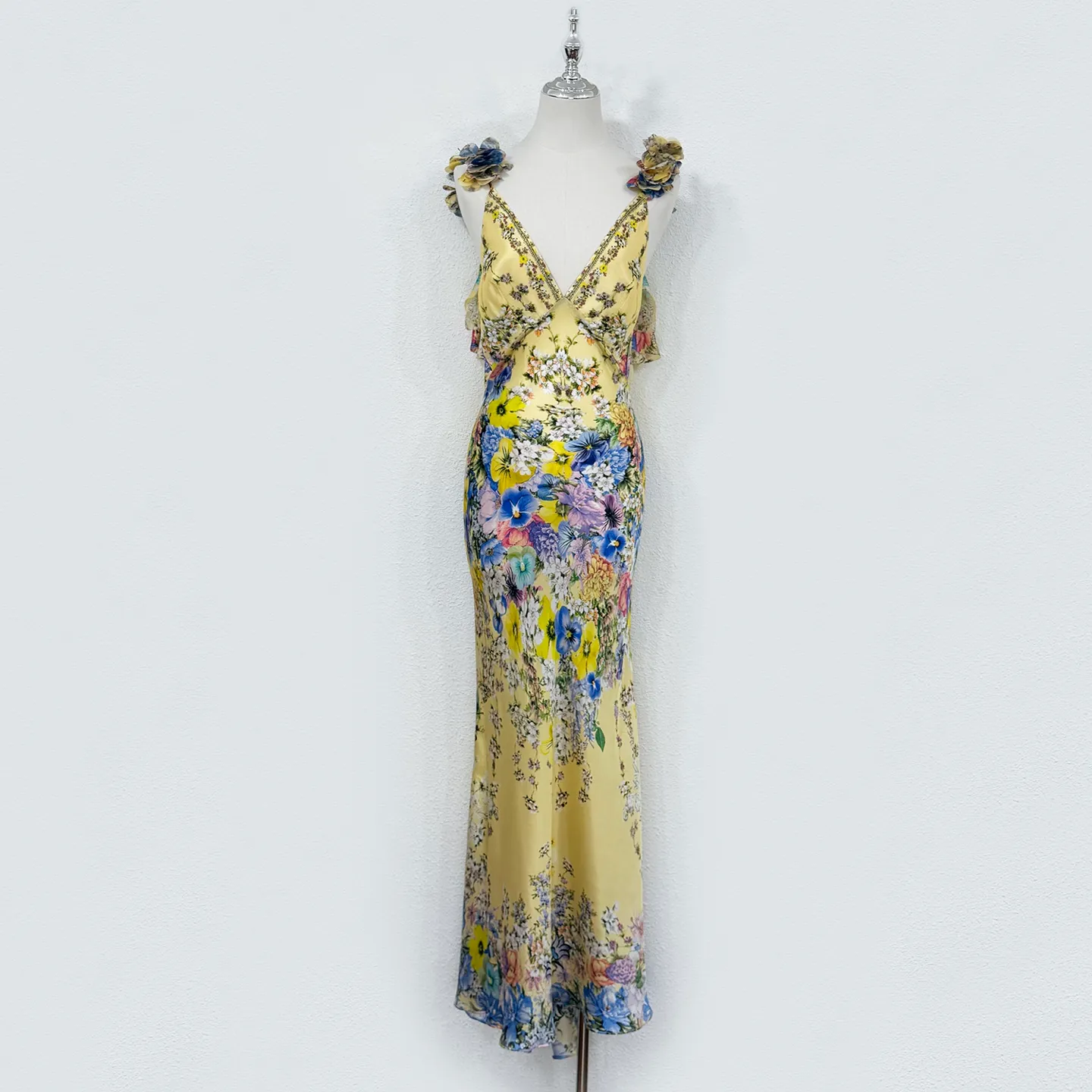 camilla designer dresses Camilla, Embellished floral silk maxi dress, Women, Multicolor, US 14, Dresses