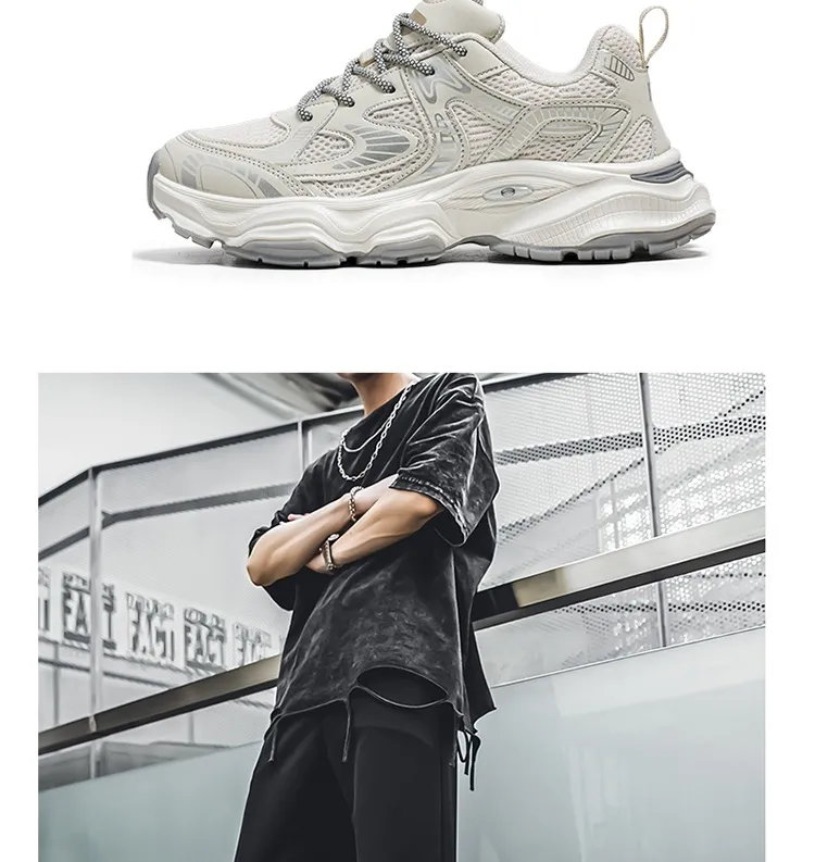 Luxury Running Shoes Breathable Mesh Comfortable Fashion Trainers_voghion.com