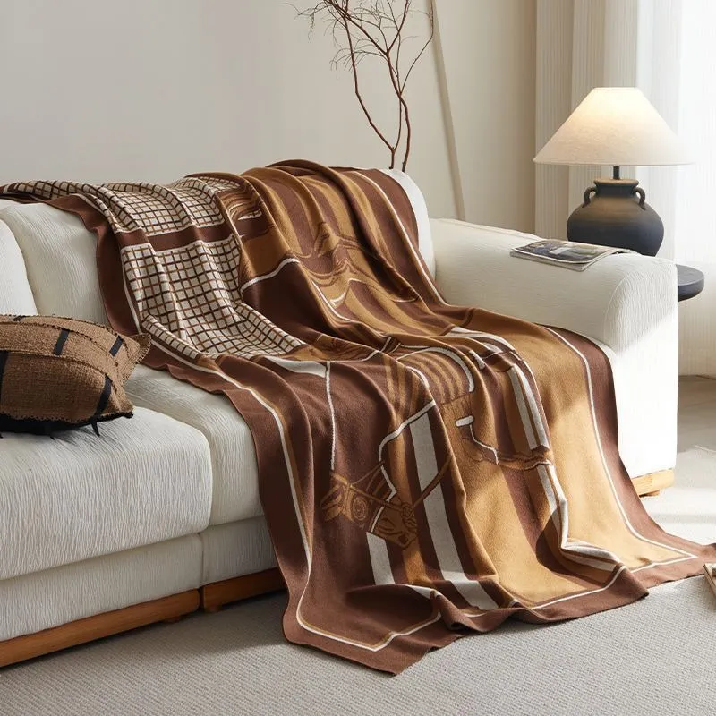 Luxury Designer Horse Knitted Light Brown Throw... From Lanye186, $30. ...