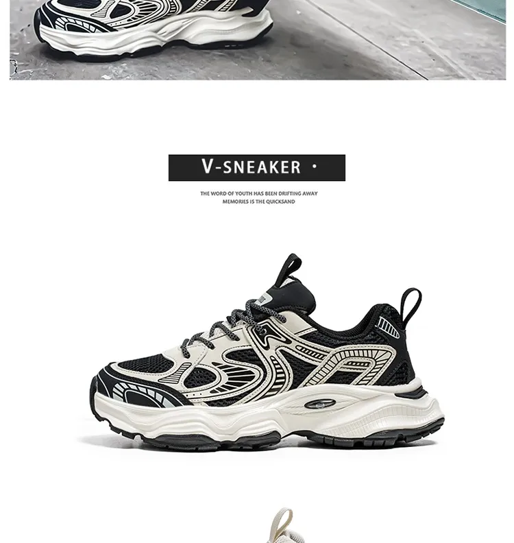 Luxury Running Shoes Breathable Mesh Comfortable Fashion Trainers_voghion.com