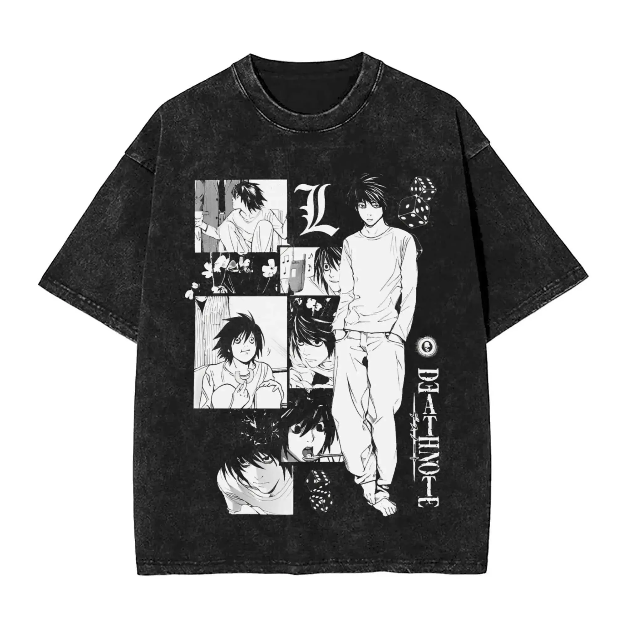 Wholesale L Lawliet Graphic Print Manga Death Note Oversized