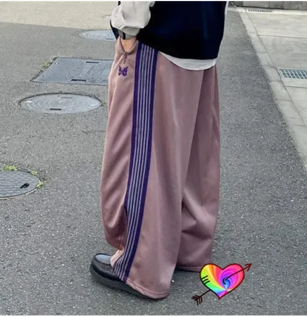 AWGE Oversized Taupe Needles Track Oversized Pants From
