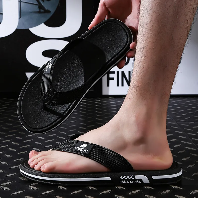 Unisex Beach Flip Flops White Lightweight Thick Sole Sandals_voghion.com