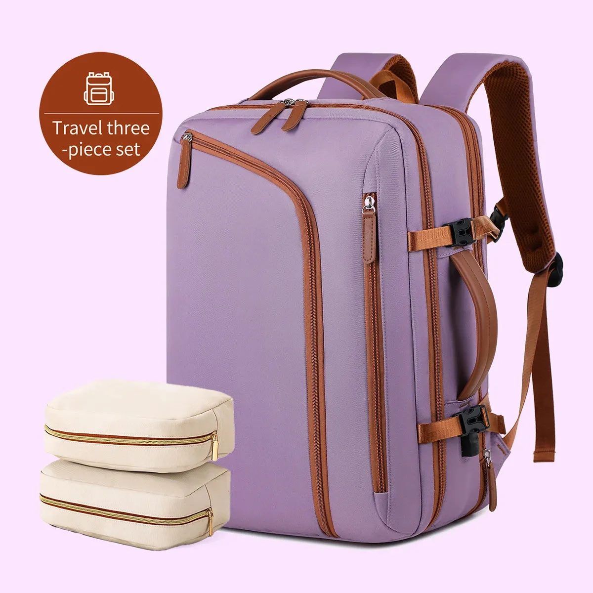 Unisex Simple Business Computer Backpack Outdoor Large Capacity Travel Student School Bag Boys 260428_voghion.com