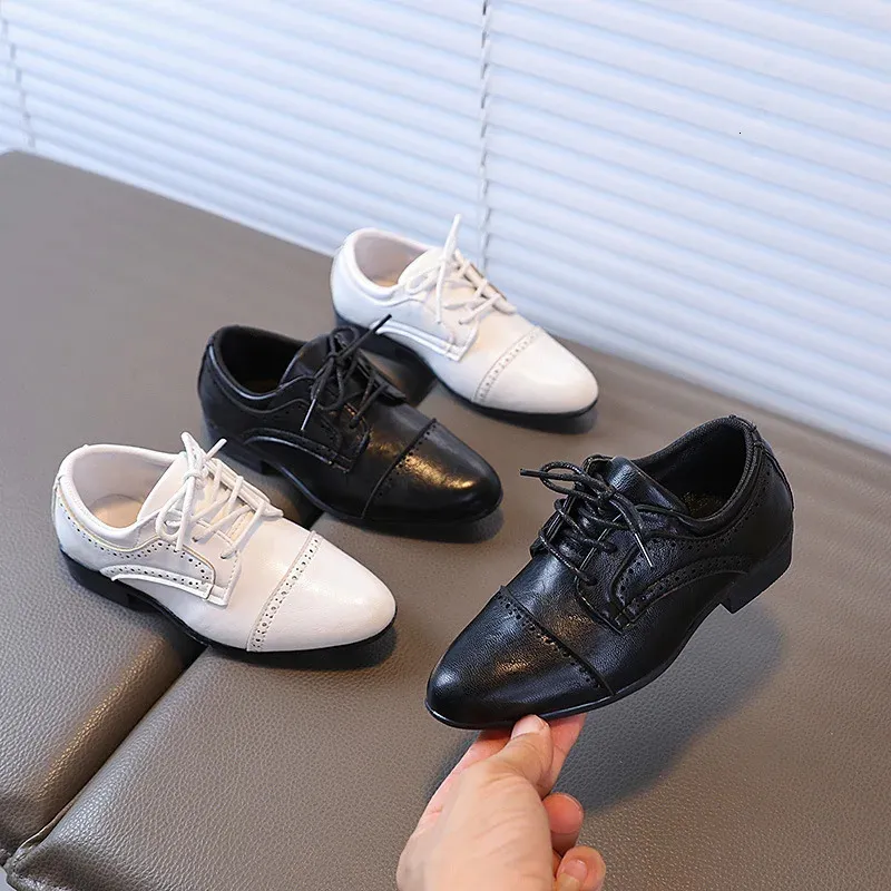 boys casual dress shoes Wonder Nation Little & Big Lace-up Oxford Boys White Dress Shoes 7