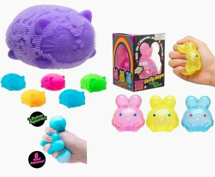 Nee Doh Style Cute Cube Rabbit Stress Ball Set Slow... From ...