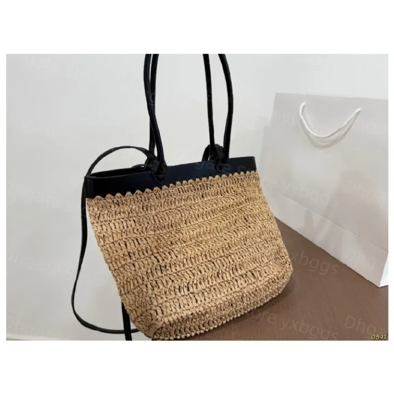 Large Capacity Woven Straw Tote Straw Beach Bag With... From Yxbggs ...