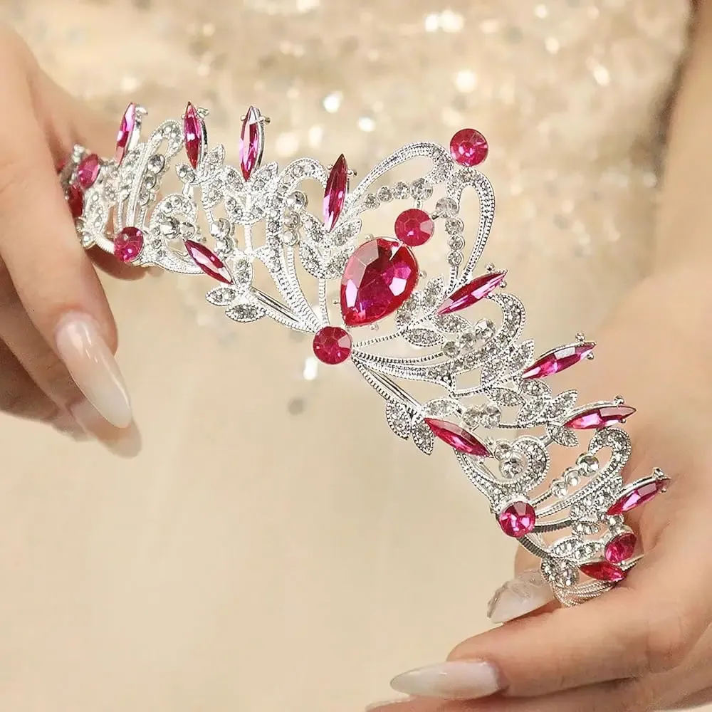 Sparkling Rhinestone Silver Crystal Tiara And Tiara... From  display picture 1