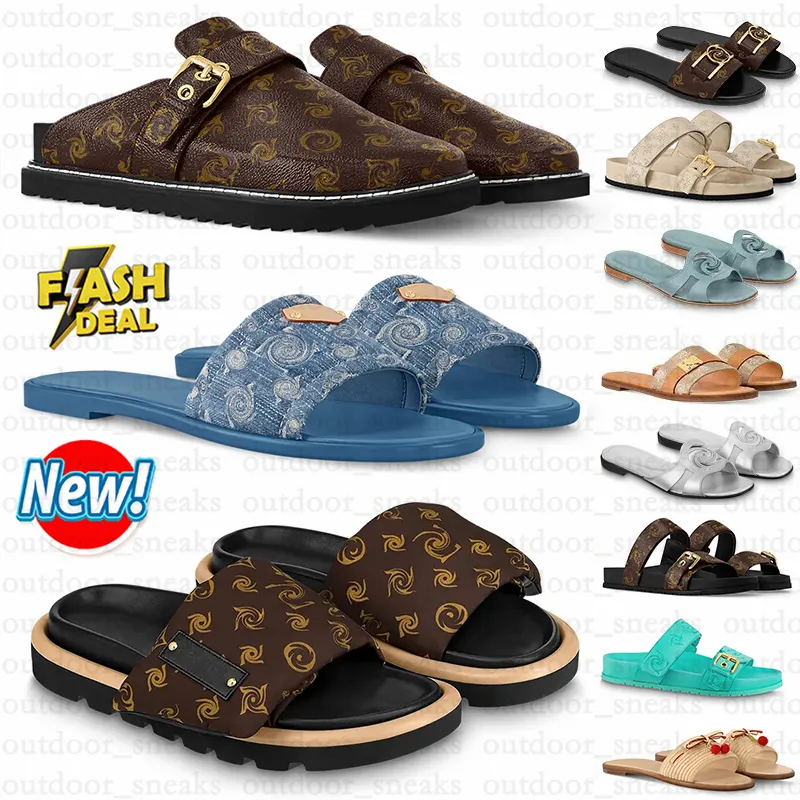 Embossed Designer Brown Sliders For Women And Men ... From Outdoor ...