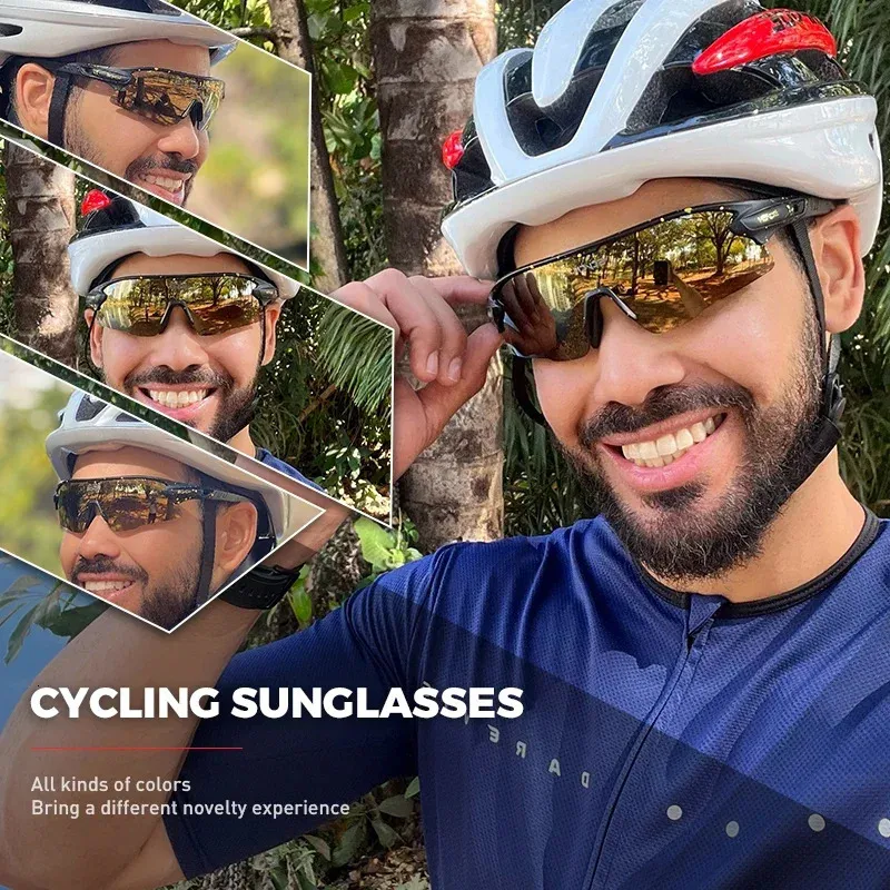 Occhiali Da Sole Ciclismo SCVCN Unisex – Specchiati UV400 Per MTB, Corsa, Equitazione