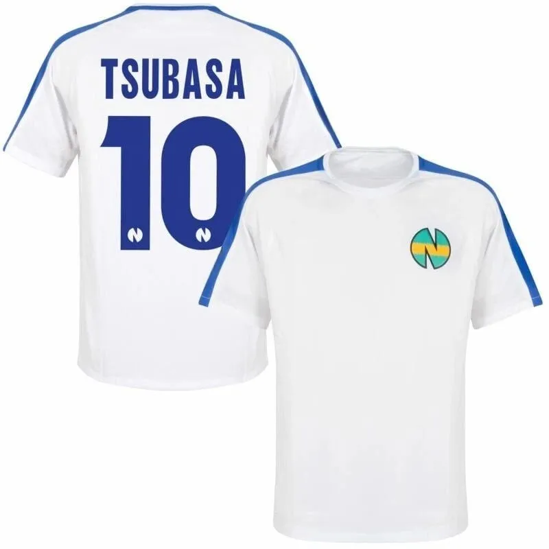 Bandai Captain Tsubasa No. 10 Nankatsu Elementary School Home Jersey Short Sleeve T-shirt Cosplay Costume Adult/Children's Quick-Drying Sports Top