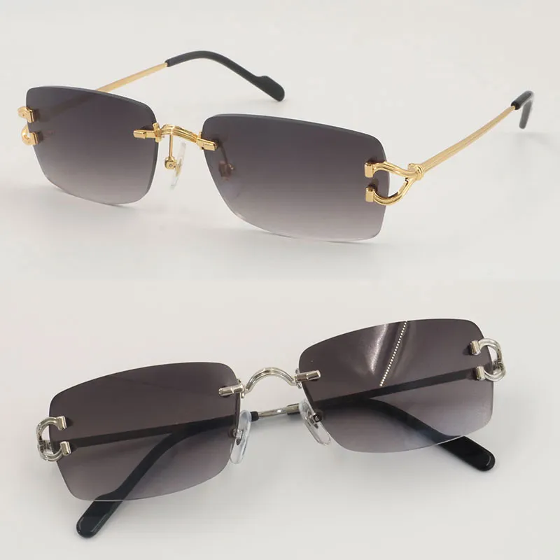 Wholesale Stainless Steel Rimless Sunglasses Unisex... From  display picture 3