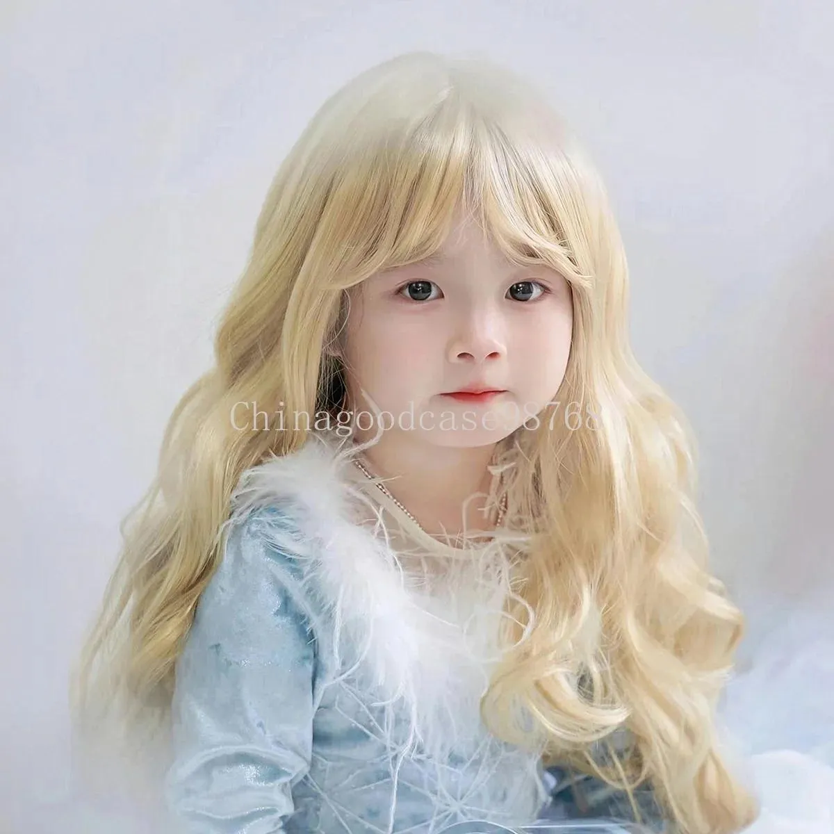 Women Blonde Braided Wig with Snowflake Hairpin Cosplay Costume Accessory Elara Frost Cosplay Wig | Platinum Blonde Tulle Braid - Etsy main image 2