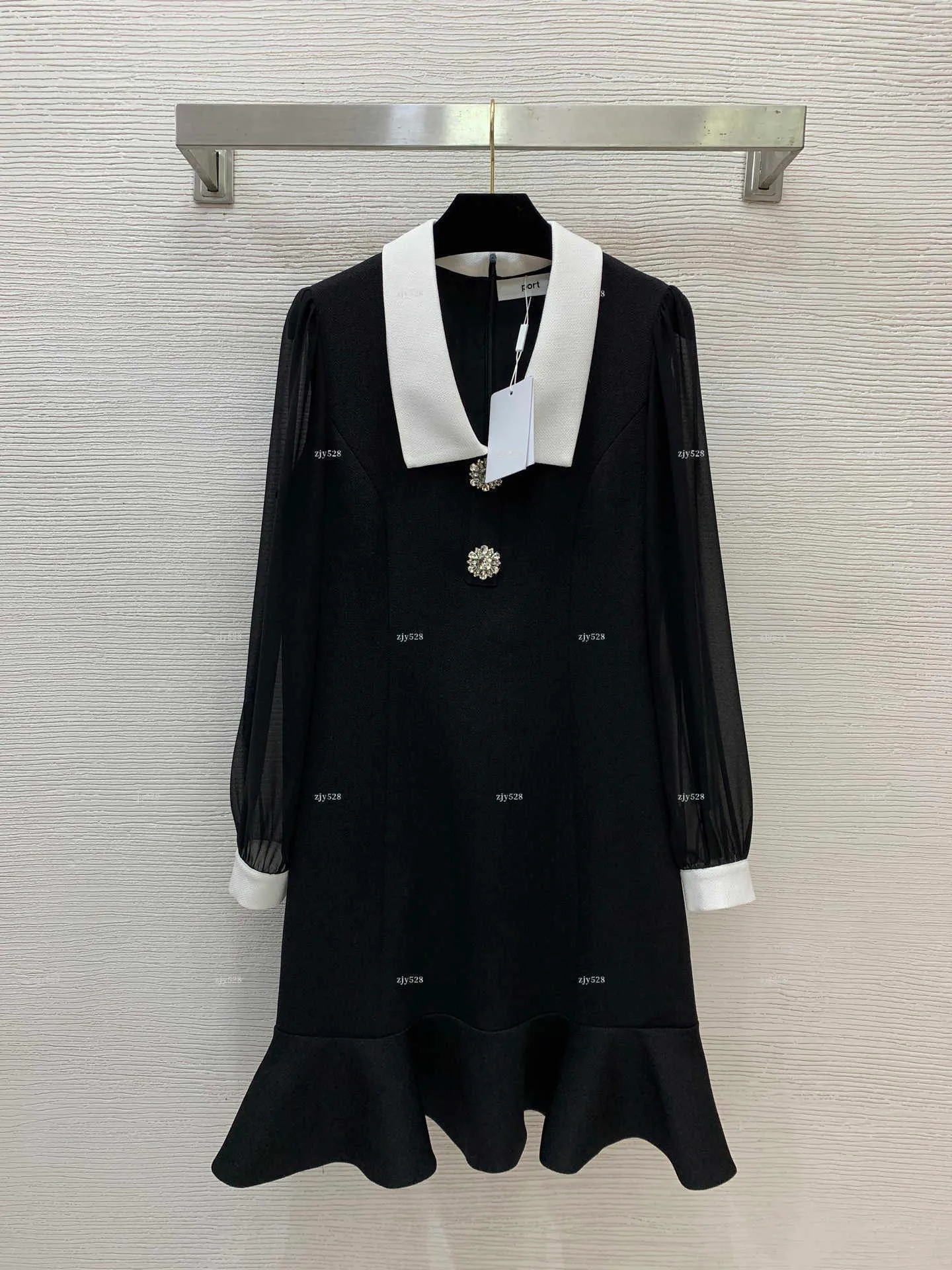 Women V-Neck Mermaid Skirt Dress Knee-Length Polyester Summer Long ...