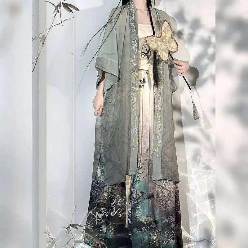 hanfu princess dress White Hanfu Dress Big Sleeve Women Ancient WeiJin Chinese Princess Hanfu Cosplay