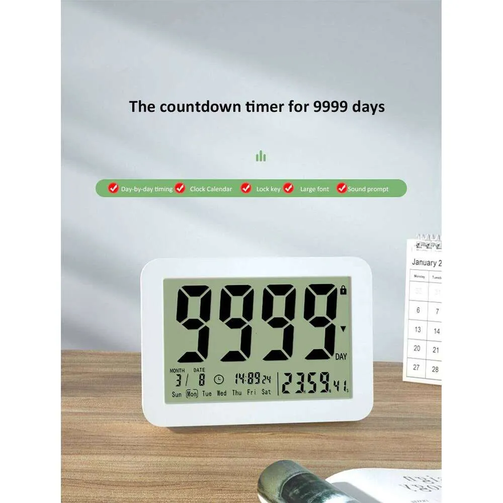 Large Screen Electronic Digital Countdown Timer with Dial Function and ...