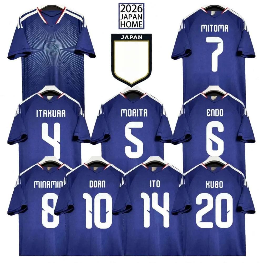 7番 サッカーユニフォーム FIFA 2026-007 2026 World Cup Japan Home Mitoma No.7 Fan Version Soccer Jersey