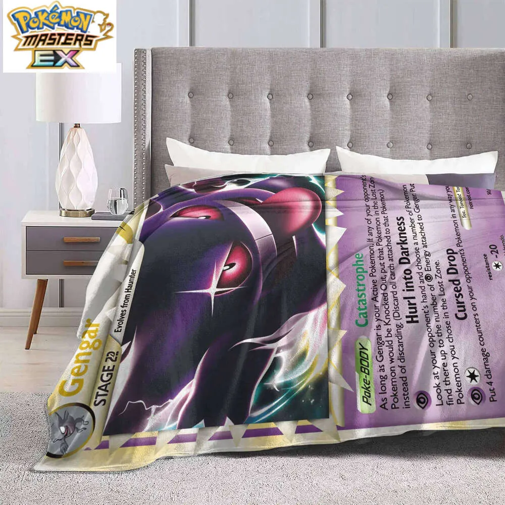 Pokemones Anime Ectoplasma Card Plush Throw Blanket ... From Pikachus,  Rs.538.93 | DHgate.Com