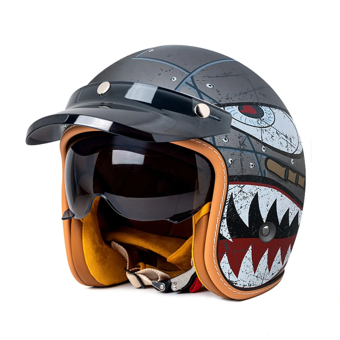 Retro Motorcycle Helmets 3/4 Half Helmet With... From Ddmywonder, $92.62 | DHgate.Com Retro Motorcycle Helmets 3/4 Half Helmet With... From Ddmywonder, $92.62 | DHgate.Com
