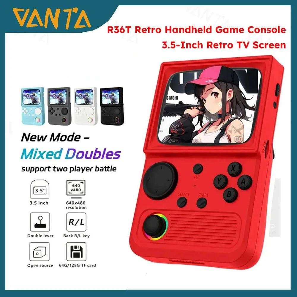 R36T Handheld Console Open Source Linux 3.5-Inch Retro TV Screen ...