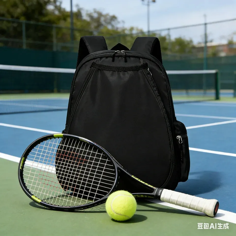 Compact Tennis Racket Backpack 20-35L Tennis Racket Backpack with Shoe Compartment Large Capacity ...