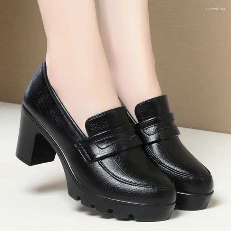 Women's Black PU Platform High Heel Dress Shoes with Round Heel 5-8 cm for  Office and Formal Events from Dhgate Dress Shoes - price 55.85