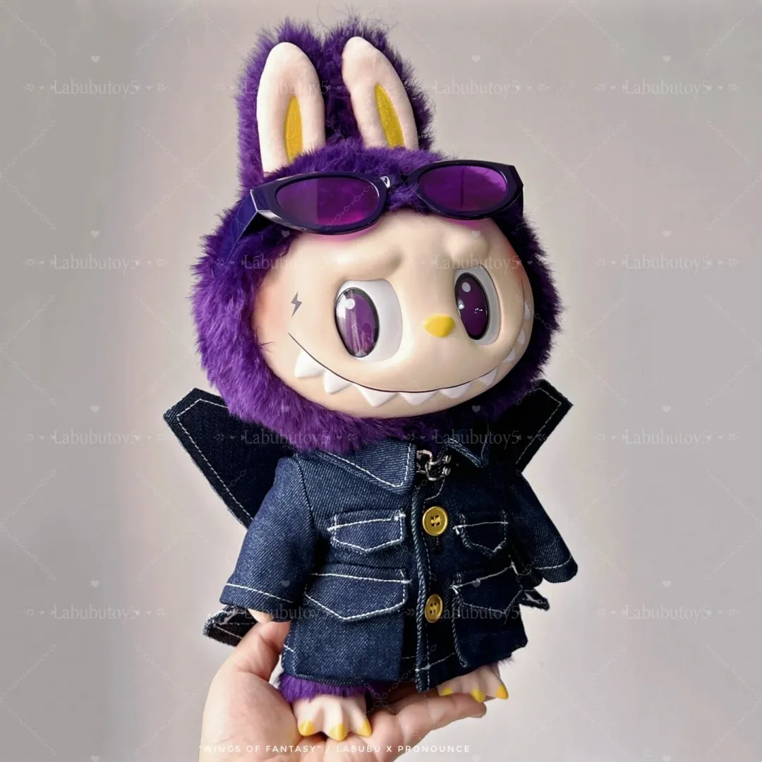 Labubu Wings of Fantasy 15in Plush Vinyl Doll Decorative Toy for