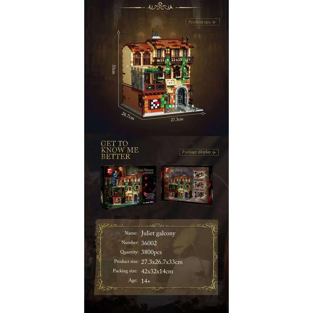 Juliet Balcony Building Blocks Modular Architecture Model Plastic ...