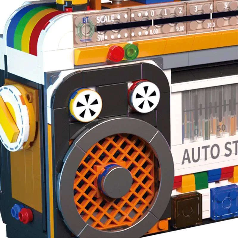 Radio Building Blocks Model Kit Plastic Retro Small Home Appliances ...