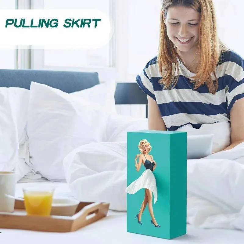 Anime Girl Tissue Box Holder with Leather Seat-Type Laying Method and ...