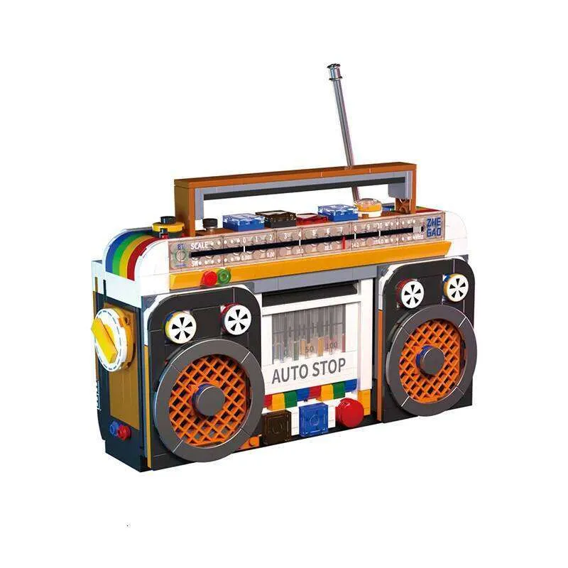 Radio Building Blocks Model Kit Plastic Retro Small Home Appliances ...