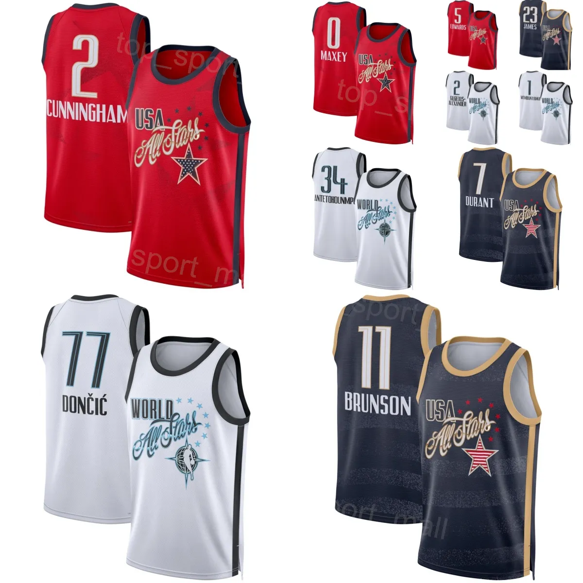 All Star Basketball Jerseys 2026 Printed Giannis From