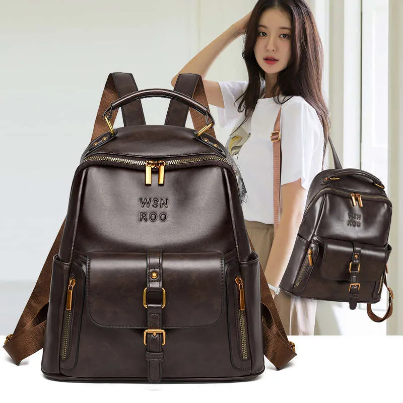 casual purse fashion school leather backpack Cnoles For Women Ladies Vintage Bags College Travel Backpacks Large bag White : Clothing, Shoes & Jewelry cell phones Simple Genuine Leather Backpack Women