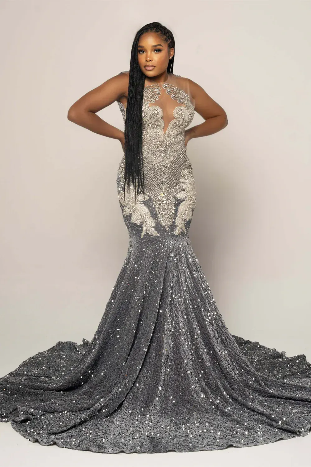 open lace back dress Long Bodycon Prom Dress with Keyhole Cut Out Tulip / Small