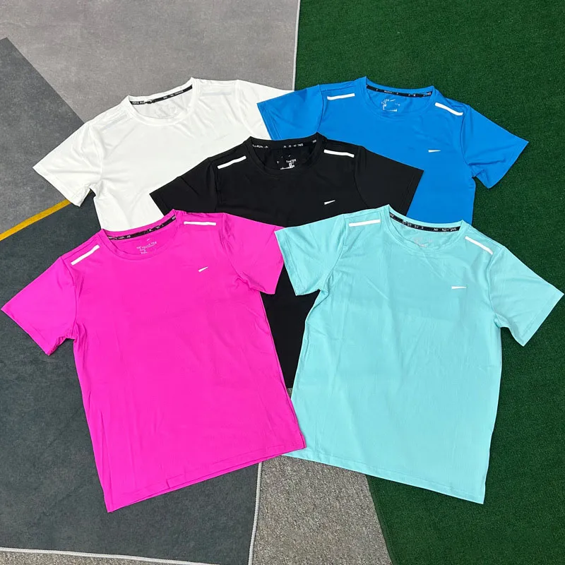 Summer Classic Men T-shirt men quick drying Tee designer tshirt brandtop summer outdoor sports track and field training breathable Tshirt shorts