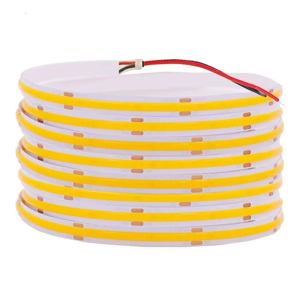COB LED Light Strips 320 384 480 528 LEDs High Density Flexible Tape ...
