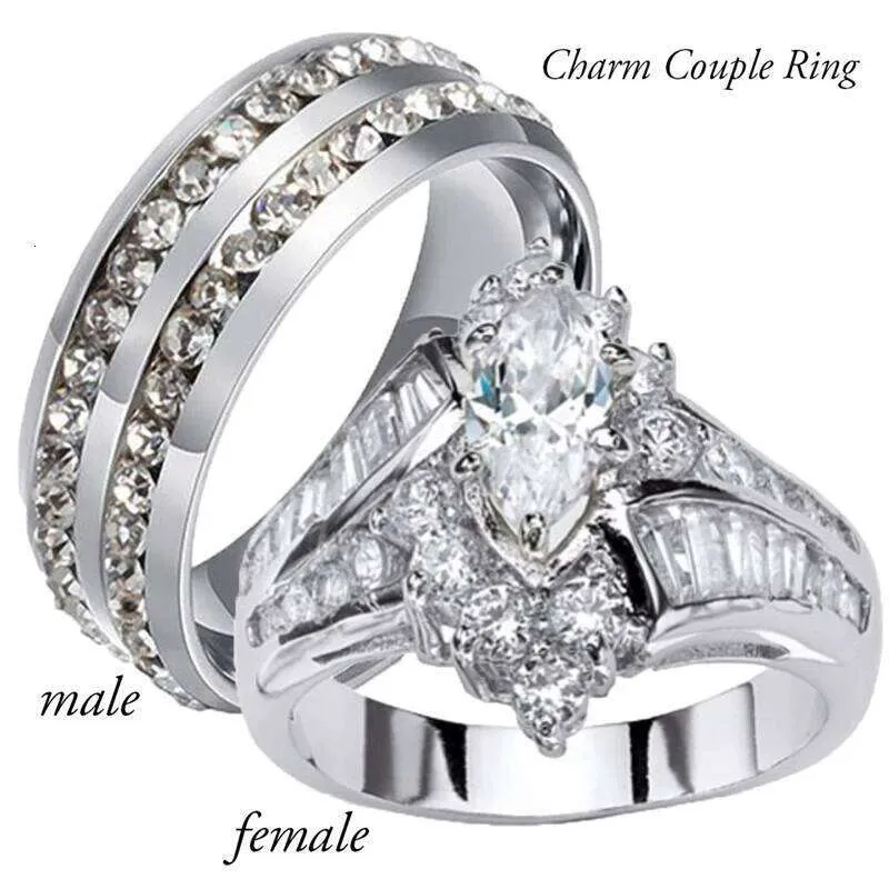 Ring Double R Carofeez Couple Rings Stainless Steel Double Row... From Hasana5, $7.56 ...