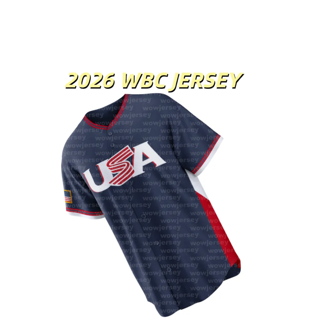 USA Baseball Jersey 2025 2026 WBC Aaron Judge, Harper, Betts, Witt