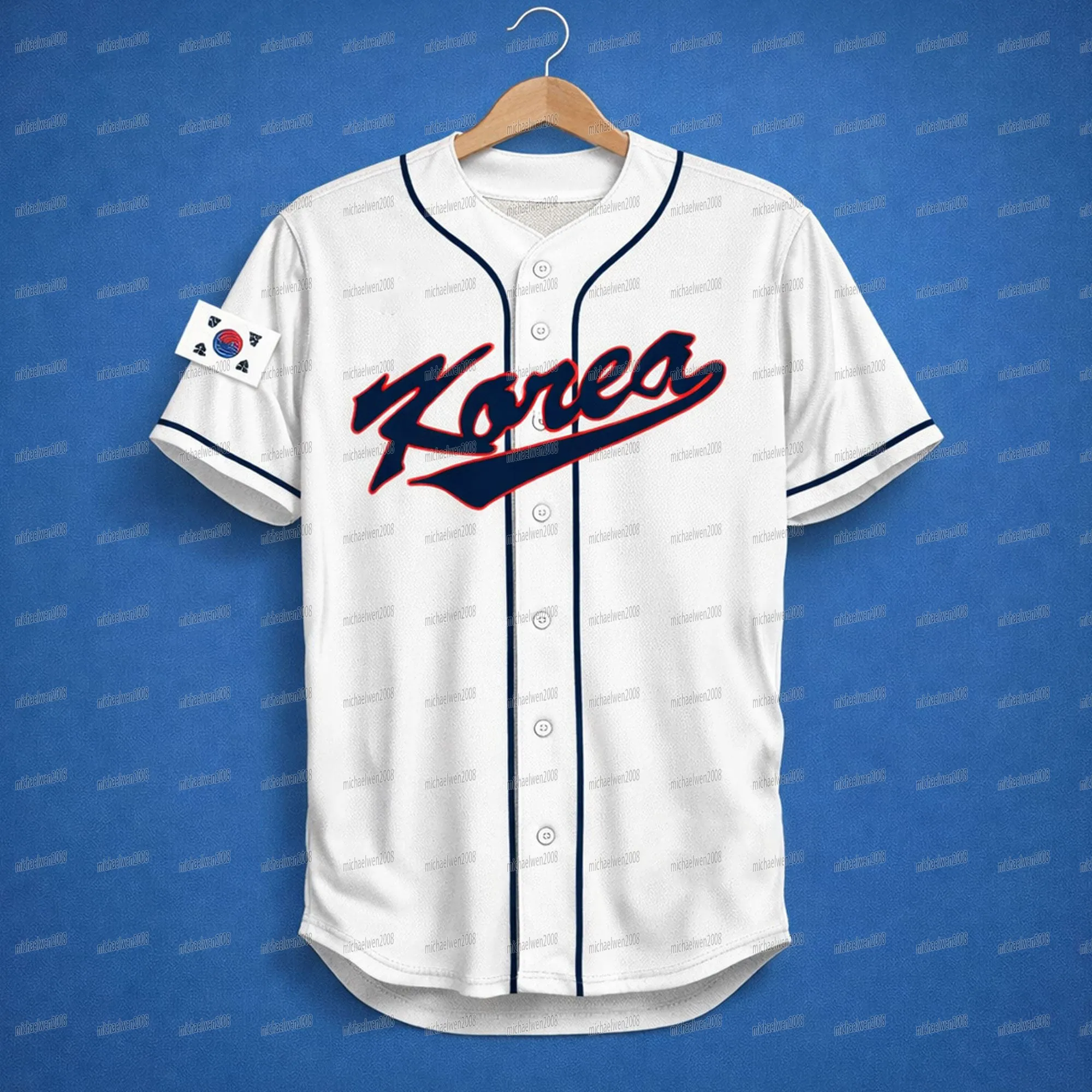 Men's Team Korea 2026 World Baseball Classic WBC Baseball Jersey