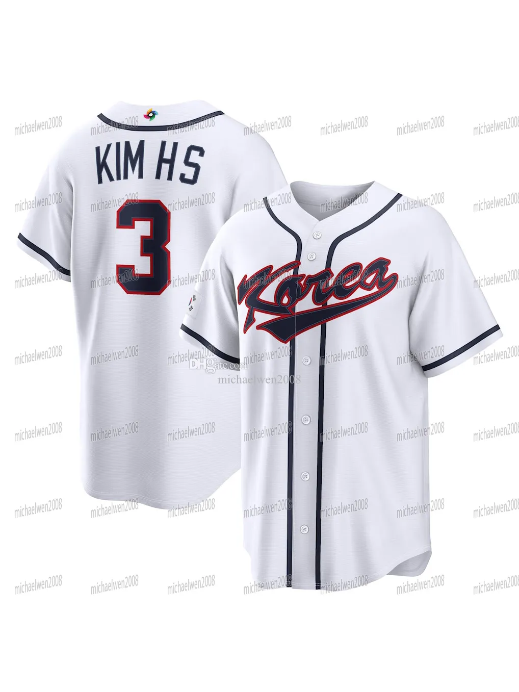 Men's Team Korea 2026 World Baseball Classic WBC Baseball Jersey