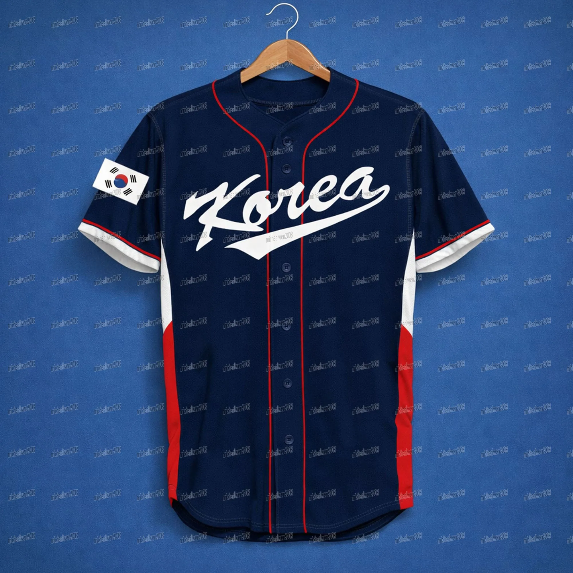 Men's Team Korea 2026 World Baseball Classic WBC Baseball Jersey
