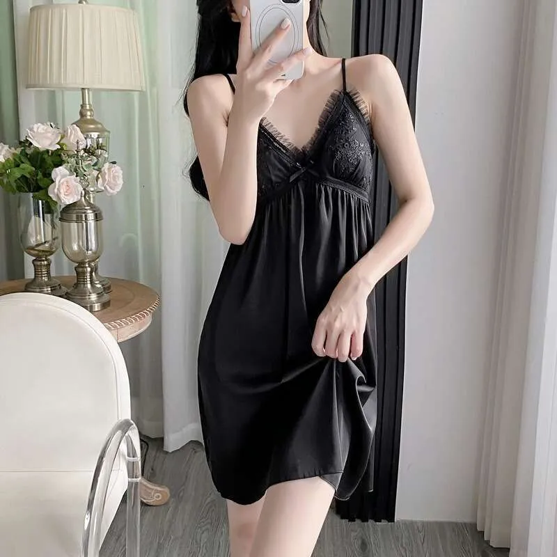 lace trim sleep dress porn Women'S Erotic Sleepwear Sexy Women Lingerie Night Sleepwear Nightgown Deep See Through Sexy Sheer Lingerie-B Black: Clothing, Shoes & Jewelry 42% OFF on Tradico hot
