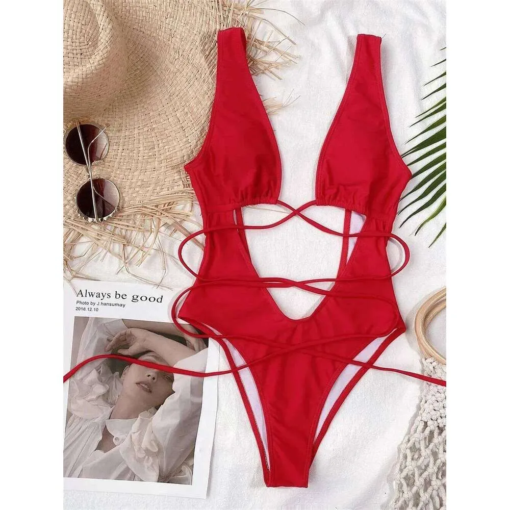 Sexy Red Micro String Bikini Backless Hollow... From Obol_, $7.34 ...